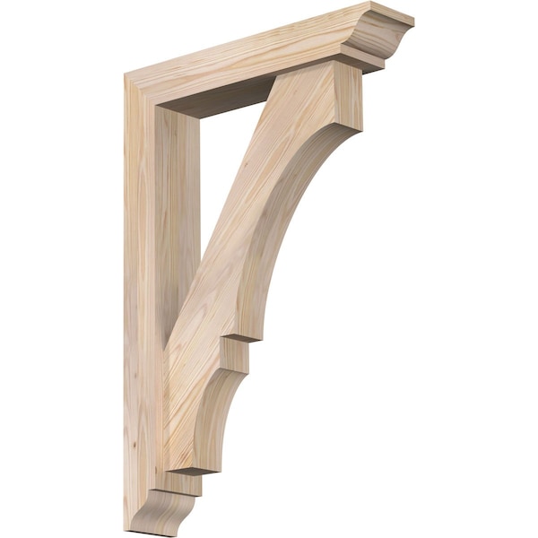 Ekena Millwork Balboa Traditional Smooth Bracket w/ Offset Brace, Douglas Fir, 5 1/2"W x 26"D x 38"H BKT0604X26X38BOA01SDF - main